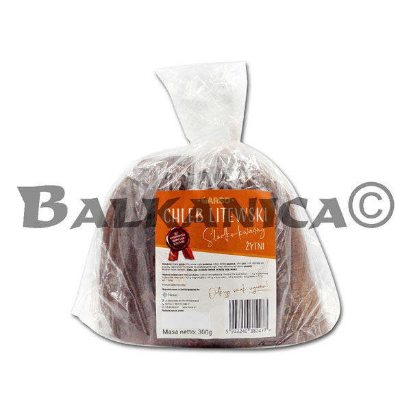 300 G PAN LITUANO DE CENTENO AGRIDULCE GARSO 300 G PAN LITUANO DE CENTENO AGRIDULCE GARSO