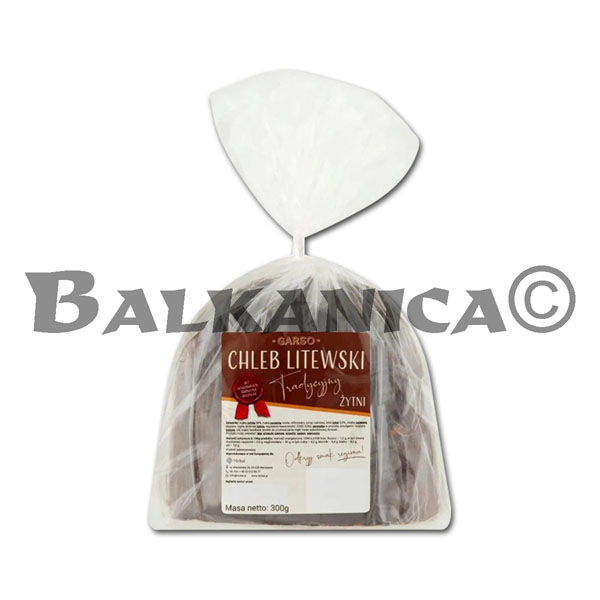 300 G PAN LITUANO DE CENTENO TRADICIONAL GARSO 300 G PAN LITUANO DE CENTENO TRADICIONAL GARSO