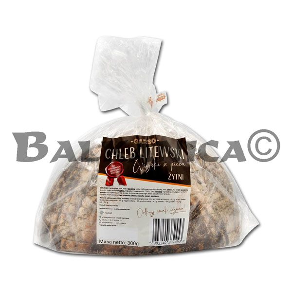 300 G PAN LITUANO DE CENTENO CAMPESINO GARSO 300 G PAN LITUANO DE CENTENO CAMPESINO GARSO