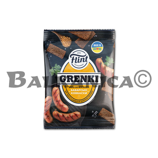 70 G CRUTONES DE CENTENO CON SABOR LONGANIZA BAVARA FLINT