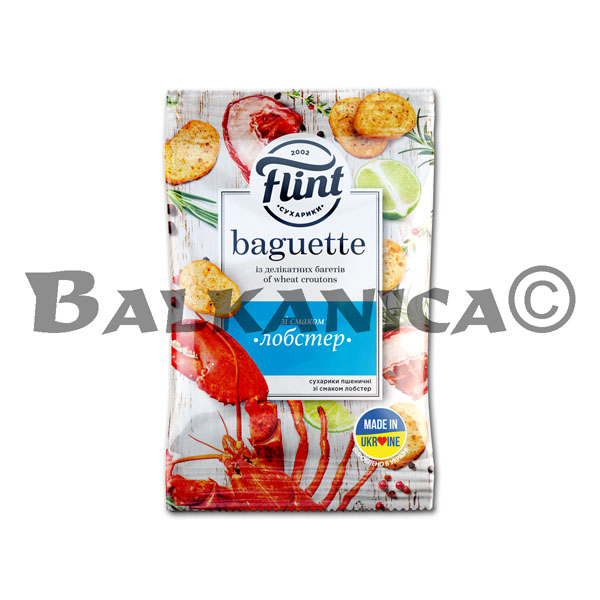 90 G CRUTONES CON SABOR LANGOSTA FLINT BAGUETTE