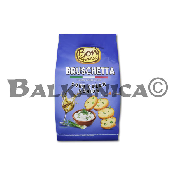 70 G BRUSCHETTA CHIPS SOUR CREAM AND ONION BON CHANCE 70 G BRUSCHETTA CHIPS SOUR CREAM AND ONION BON CHANCE