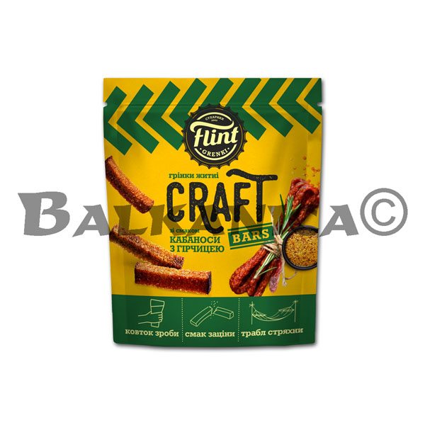 80 G CROUTONS KABANOS AND MUSTARD CRAFT FLINT