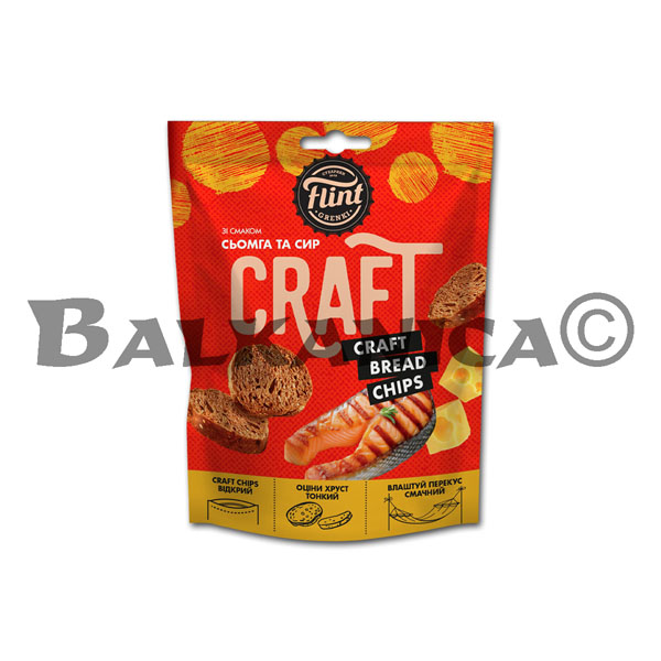80 G CROUTONS SALMON AND CHEESE CRAFT FLINT