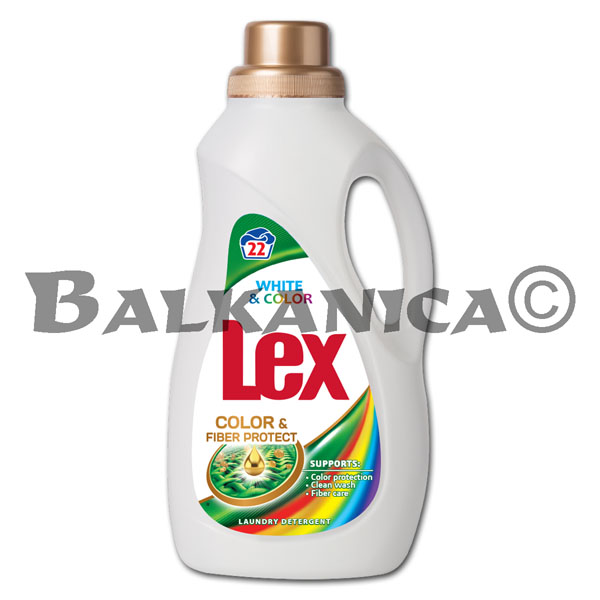 1.1 L DETERGENTE LIQUIDO TEJIDOS BLANCOS Y DE COLOR LEX