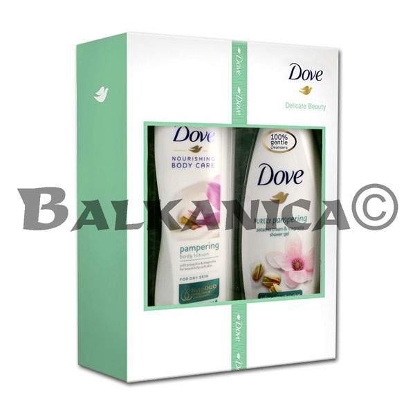 CAJA REGALO PISTACHO&MAGNOLIA (250 ML GEL DE DUCHA+250 ML LOCION CORP) DOVE CAJA REGALO PISTACHO&MAGNOLIA (250 ML GEL DE DUCHA+250 ML LOCION CORP) DOVE