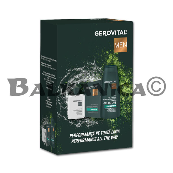 CASETA CADOU (LOTIUNE DUPA RAS MENTHOL+GEL DE DUS REVIGORANT) GEROVITAL MEN