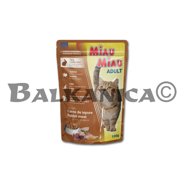100 G PLIC IEPURE IN SOS ADULT MIAU MIAU
