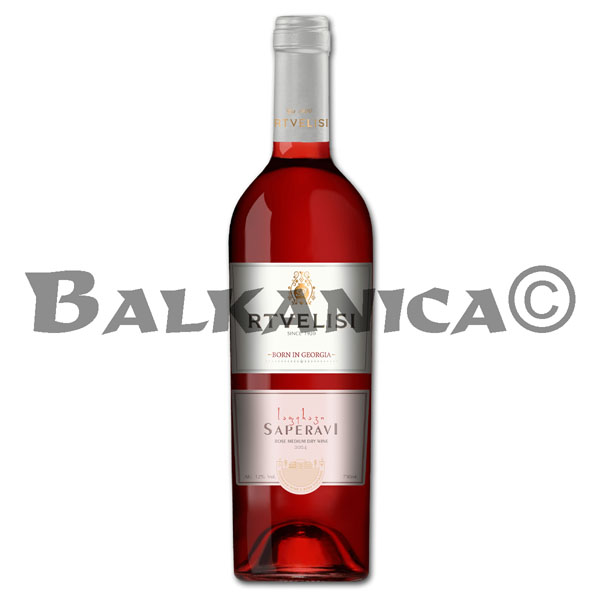 0.75 L VINO ROSADO SECO SAPERAVI RTVELISI