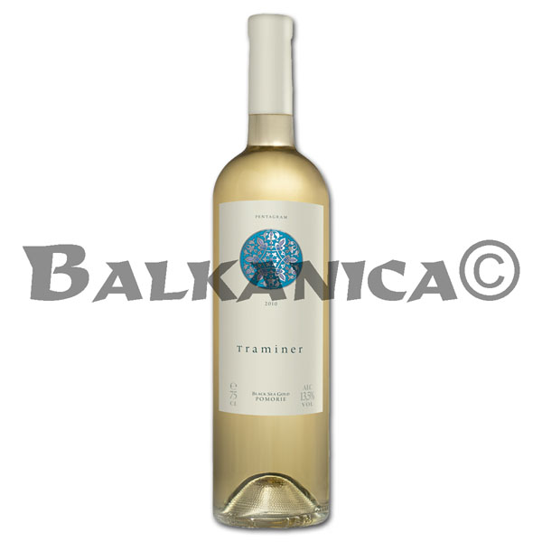 0.75 L VINO BLANCO TRAMINER PENTAGRAM POMORIE 0.75 L VINO BLANCO TRAMINER PENTAGRAM POMORIE