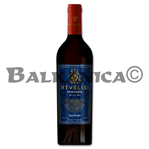 0.75 L VINO TINTO SECO MUKUZANI RTVELISI