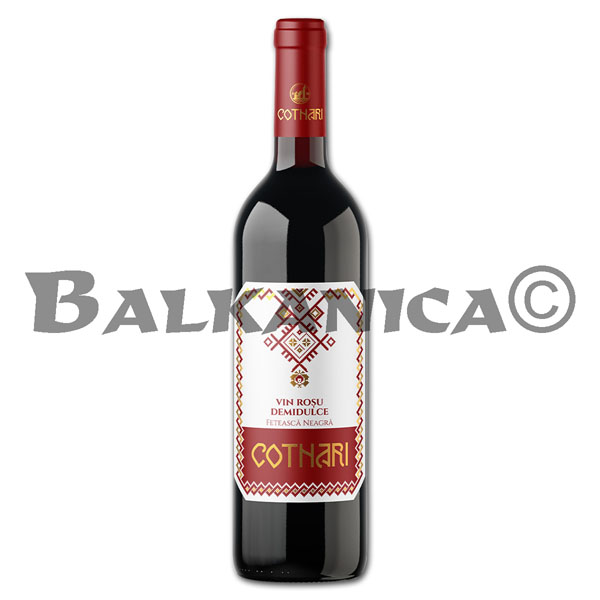 0.75 L WINO CZERWONE POLSLODKIE FETEASCA NEAGRA COTNARI