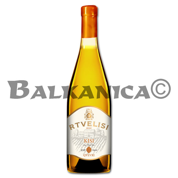 0.75 Л ЯНТАРНОЕ СУХОЕ ВИНО КИСИ КВЕВРИ РТВЕЛИСИ