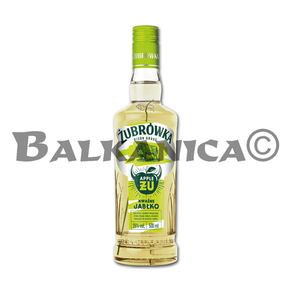 0.5 L LICOR SABOR MACA BISON GRASS ZUBROWKA 26% 0.5 L LICOR SABOR MACA BISON GRASS ZUBROWKA 26%