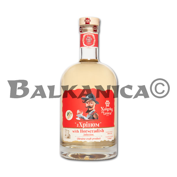 0.5 Л НАЛИВКА ХРЕНОВУХА НАЛИВКИ ИЗ ЛЬВОВА 38%