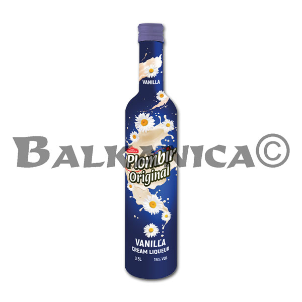 0.5 L LICOR CREMA SABOR VAINILLA PLOMBIR ORIGINAL DOVGAN 15%