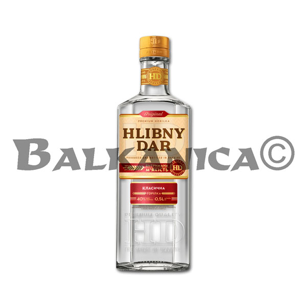 0.5 L HORILKA (VODKA) CLASSICO HLIBNY DAR 40%