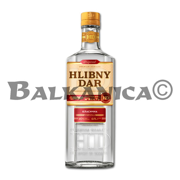 0.7 L HORILKA (VODKA) CLASSIQUE HLIBNY DAR 40%