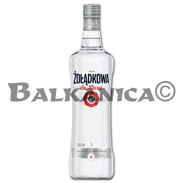 0.7 L VODKA DE LUXE ZOLADKOWA GORZKA 37.5%