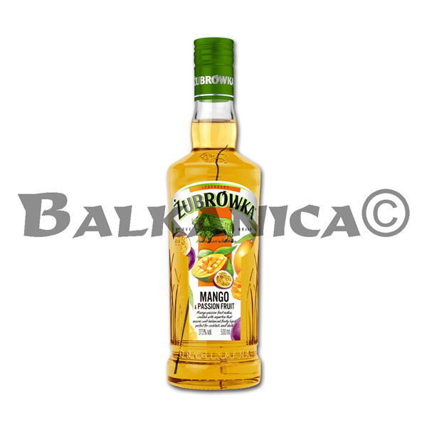 0.5 L VODKA SABOR MANGO & MARACUYA ZUBROWKA 37.5% 0.5 L VODKA SABOR MANGO & MARACUYA ZUBROWKA 37.5%