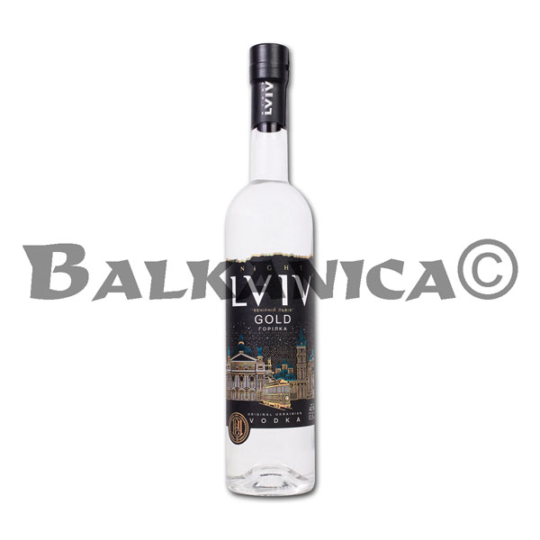 0.5 L VODKA GOLD NIGHT LVIV 40 %