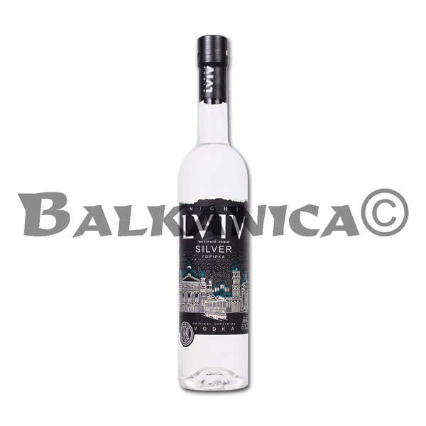 0.5 L VODKA SILVER NIGHT LVIV 40 %
