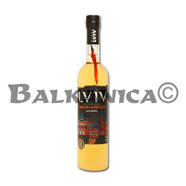 0.5 L NASTOYANKA (VODKA) MEDOVA Z PERTSEM NIGHT LVIV 40 %