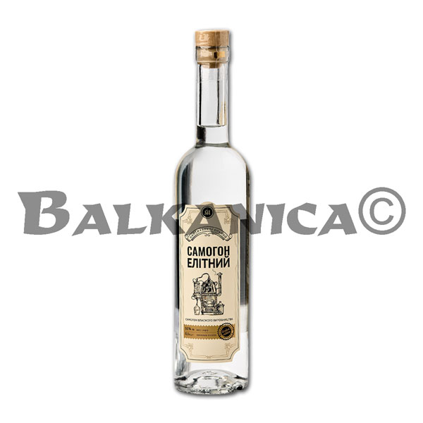 0.5 Л НАПИТОК АЛКОГОЛЬНЫЙ САМОГОН ЭЛИТ МИКУЛИН 50%