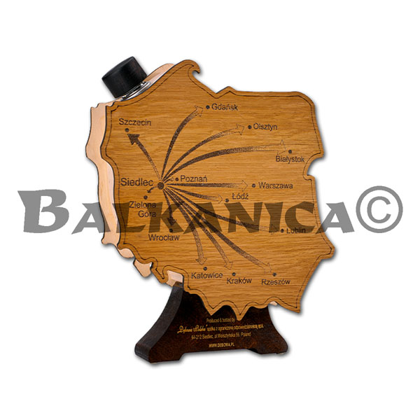0.5 L VODKA MAPA POLONIA DEBOWA POLSKA 40%