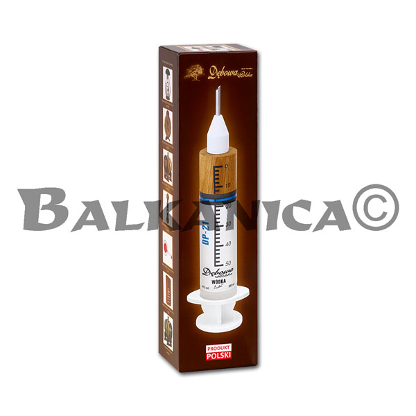 0.5 L VODKA EXCELENT JERINGA EN CAJA DEBOWA POLSKA 40%