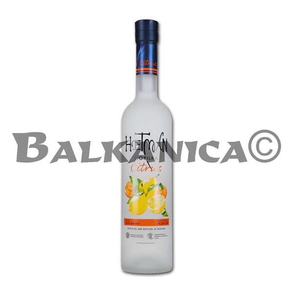 0.5 L VODKA GORILKA SABOR LIMON HETMAN 38%