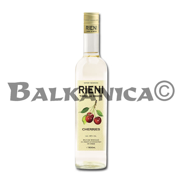 0.5 L AGUARDIENTE BIHOR DE CEREZAS RIENI 40%