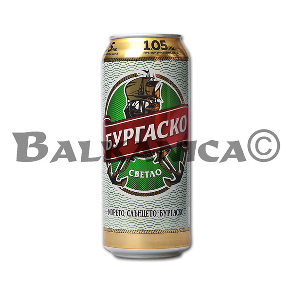 0.5 L BIERE EN CANETTE BURGASKO 4.4%-10.2P