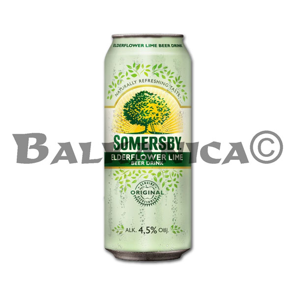 0.5 L CERVEZA LATA FLOR DE SAUCO Y LIMA SOMERSBY 4.5% 0.5 L CERVEZA LATA FLOR DE SAUCO Y LIMA SOMERSBY 4.5%