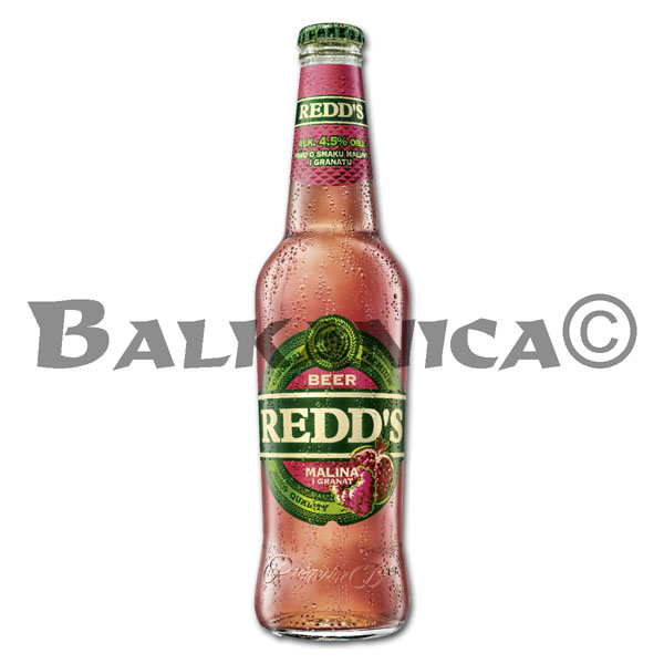 0.4 L CERVEZA DE FRAMBUESA Y GRANADA BOTELLA REDD'S 4.5% 0.4 L CERVEZA DE FRAMBUESA Y GRANADA BOTELLA REDD'S 4.5%