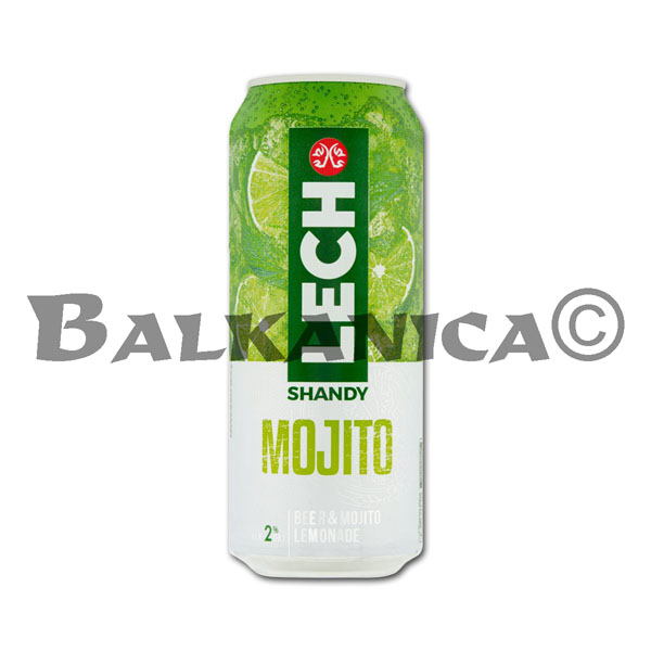 0.5 L CERVEZA LATA SHANDY MOJITO LECH 2% 0.5 L CERVEZA LATA SHANDY MOJITO LECH 2%