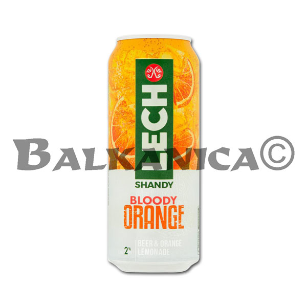 0.5 L CERVEZA LATA ICE BLOODY ORANGE 2% LECH 0.5 L CERVEZA LATA ICE BLOODY ORANGE 2% LECH