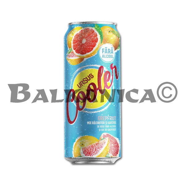 0.5 L CERVEZA LATA SIN ALCOHOL POMELO COOLER URSUS