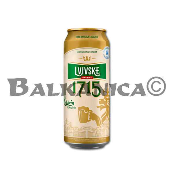 0.48 L CERVEZA LATA LVIVSKE 1715 4.5%-11.5P