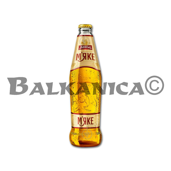 0.45 L CERVEZA BOTELLA CRISTAL SUAVE LVIVSKE 4.2%-11 P