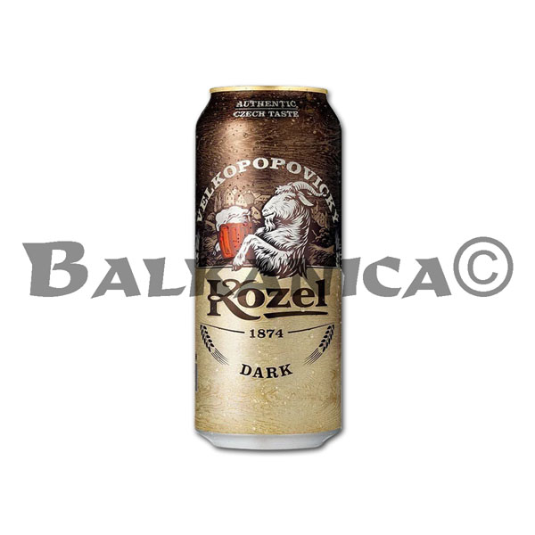 0.5 L CERVEZA NEGRA LATA VELKOPOPOVICKY KOZEL 3.8%-9.6P