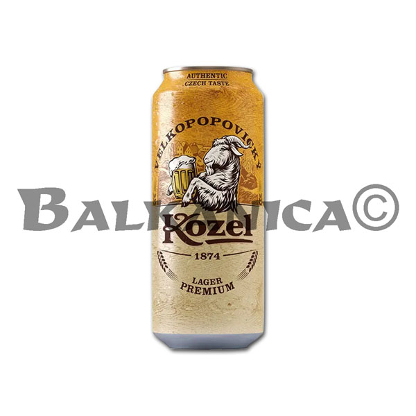 0.5 L CERVEZA LATA LAGER PREMIUM VELKOPOPOVICKY KOZEL 4.6%-11P