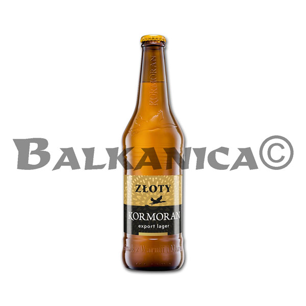 0.5 L CERVEZA CLARA BOTELLA EXPORT LAGER KORMORAN 5.8%-13P
