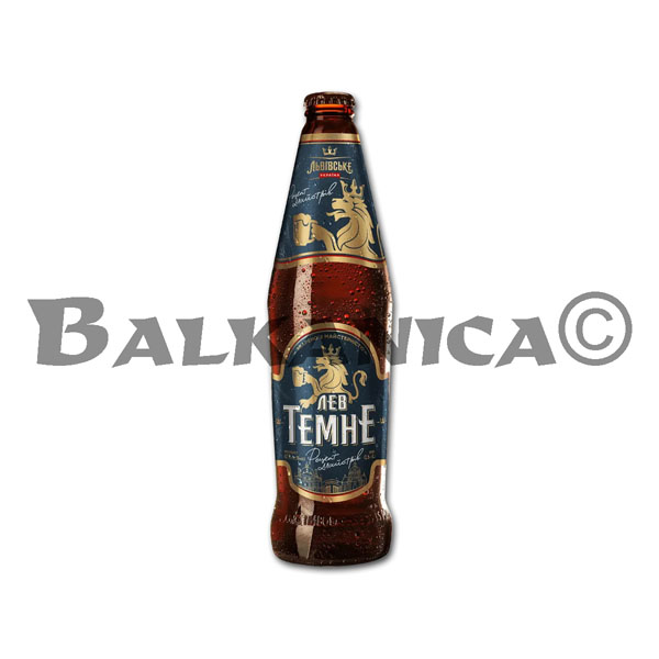 0.5 L CERVEZA BOTELLA NEGRA LEV LVIVSKE 4.7%-11.5P