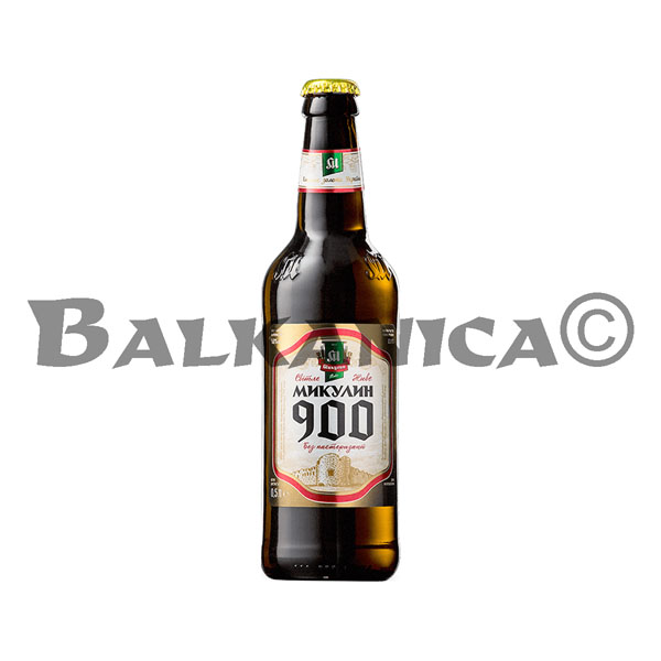 0.5 L BEER BOTTLE LIGHT 900 MYKULYN 4.7%-12P