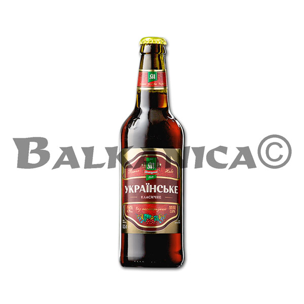 0.5 L BEER BOTTLE DARK UKRAINIAN MYKULYN 4.3%-13P