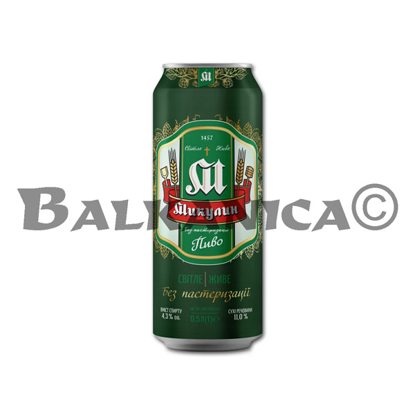 0.5 L BEER CAN LIGHT MYKULYN 4.3%-11P