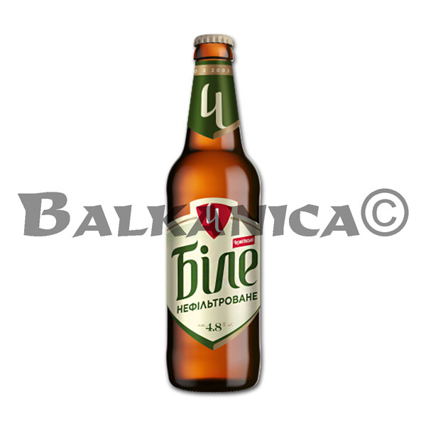 0.5 L CERVEZA BOTELLA SIN FILTRAR BILE 4.8%-11.7P