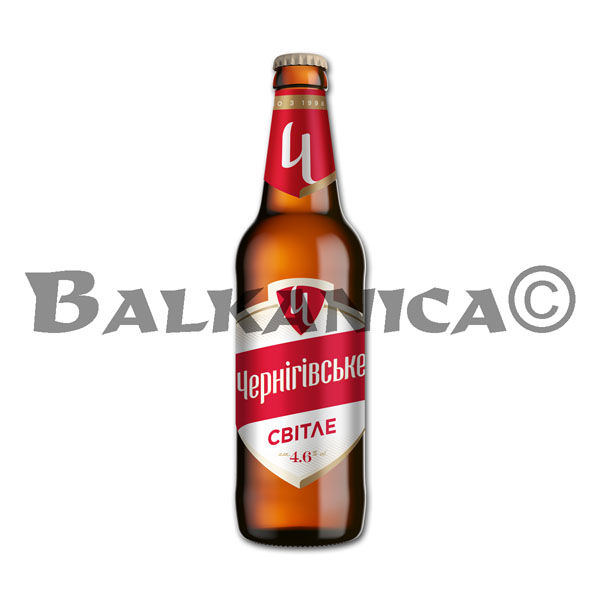 0.5 L CERVEZA BOTELLA CLARA CHERNIGIVSKE 4.6%-10.7P