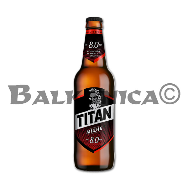 0.5 L CERVEZA BOTELLA TITAN CHERNIGIVSKE 8%-15.9P
